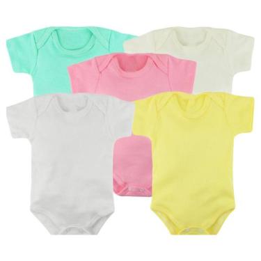 Imagem de Kit 2, 3, 4 ou 5 Body Bebê Enxoval Manga Curta PMG Algodão - Koala Bab