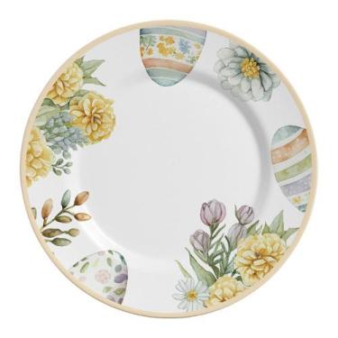 Imagem de Jogo de Pratos Raso Easter Colors Páscoa Alleanza com 6 Pçs