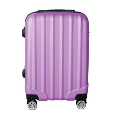 Imagem de Mala de Viagem de Bordo Silent Noronha 10kg - Padrão ANAC | Rígida em ABS | 4 Rodas Duplas 360° | Cadeado Numérico Integrado | Leve e Resistente (Lilás Candy)