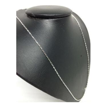 Imagem de Colar Italiano Corrente Cadeado Veneziana 60cm Em Prata 925 - Micheste