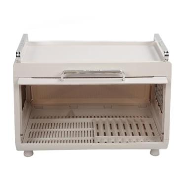 Imagem de Bandeja de Secador de Prato Com Tampa, Rack de Secagem de Prato de Tamanho Médio, Prato de Prato de Aço Inoxidável Expansível para Balcão de Cozinha, Acessórios de Cozinha de