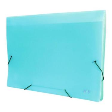 Imagem de Pasta Sanfonada Plastica A4 12 Divisórias Verde Pastel ACP, ACP-1727-V