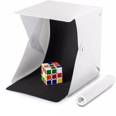 Imagem de Mini estúdio fotográfico portáti / 20 x 20, fácil de montar com Iluminação LED/Ideal para fotos de produtos
