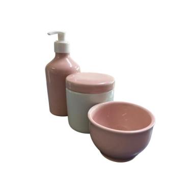 Imagem de Kit Higiene Bebê Porcelana Premium Rosa Azul Menina Menino - Dóia Kids