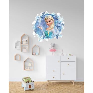 Imagem de Adesivo De Parede Buraco Falso Frozen Mod01