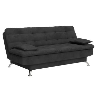 Imagem de Sofá-Cama 3 Lugares Casal Majesty Suede Cinza