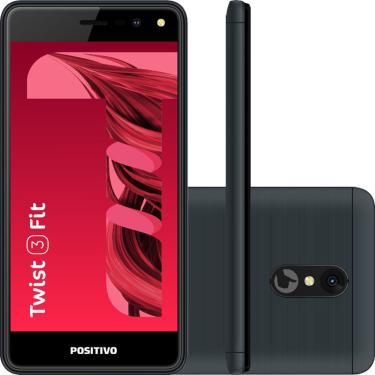 Imagem de Smartphone Positivo Twist 3 Fit S509C Dual Chip Android Tela 5" Quad Core 32GB Câmera 5MP- Grafite