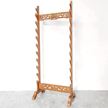 Imagem de Suporte de espada suporte para espadas, suporte para espadas e katanas, prateleira de armazenamento para espadas de várias camadas, prateleiras para armas de 5/6/8/9/10 pisos, cabide para espadas de