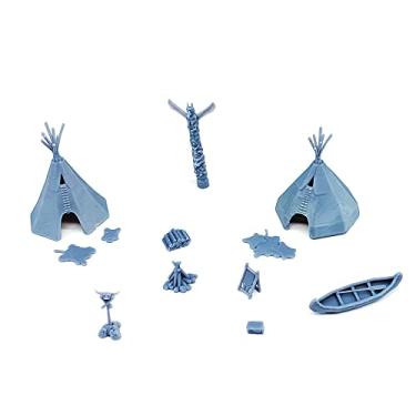 Imagem de Outland Models Conjunto de acessórios Scenery Native American Indian Camp Escala 1:87 HO