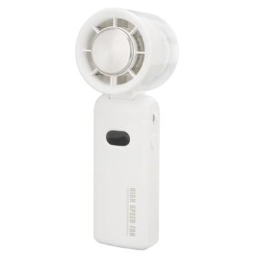 Imagem de Ventilador de Turbo de Mão 100 Engrenagens de Alta Velocidade Recarregável Ventilador Portátil Dobrável Com Cordão