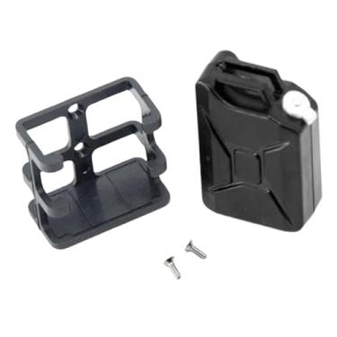 Imagem de Milageto Óleo simulado do tanque de combustível RC Can 1/10 Mini Tanque de combustível estável decoração de rastreador de RC, Preto