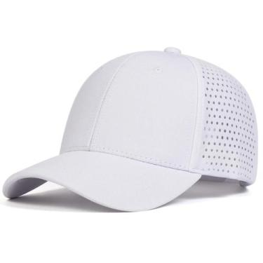 Imagem de Boné de Beisebol Unissex Ajustável - Leve, Protetor Solar, Cor Sólida,