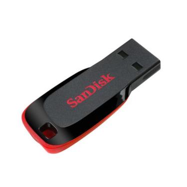 Imagem de Pendrive Usb Sandisk Cruzer Blade 64gb 2.0 Preto