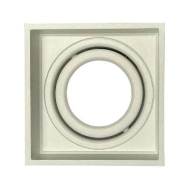 Imagem de Spot de Embutir Hub Microborda Recuado Quadrado P/ 1 Lâmpada Dicróica 