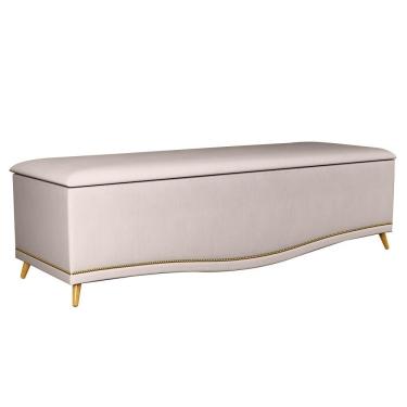 Imagem de Calçadeira Baú Queen 160cm Imperial J02 Suede Bege