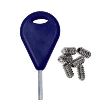 Imagem de rockible Chave para quilha de surfe Chave para de prancha de surfe Ferramenta de fixação de parafuso fácil de usar com parafuso sem cabeça, Azul