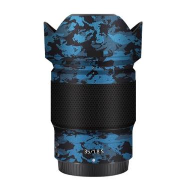 Imagem de Skin Lens Camera Skin Wrap Vinil Protetor Adesivo Acessórios de Fotografia para Nikon Z 35mm F1.8S (Azul Cavaleiro)