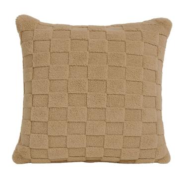 Imagem de Almofada Decorativa Cheia Winter Felpudo Marrom Com Enchimento 42x42cm - Jolitex