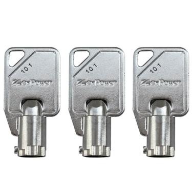 Imagem de (3) Chaves tubulares KeyPower 101-124 para Mac Tool & Proto Tool Box, MacTool M101-M124 Series Key, pré-cortada para o seu código de chave: 120