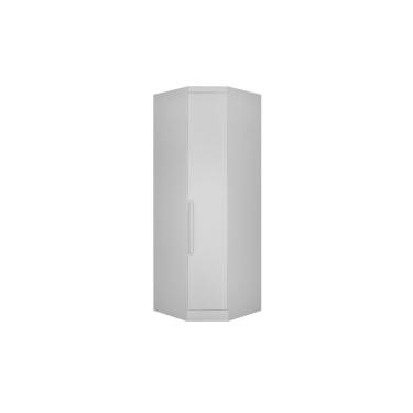 Imagem de Guarda Roupa Closet Solteiro de Canto Obliquo Rizon/Linea c/ 1 Porta Neve - Novo Horizonte