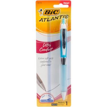 Imagem de BIC Canetas esferográficas retráteis Glide Ultra Comfort, ponta média (1,0 mm), preto, cores sortidas em barril, pacote com 1 unidade