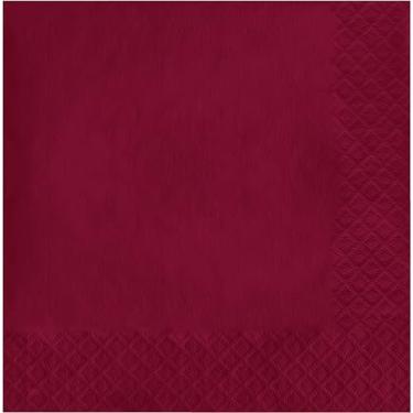 Imagem de Creative Converting Guardanapos de almoço de papel Touch of Color 2 camadas, 50 unidades, vinho, 16,5 x 16,5 polegadas