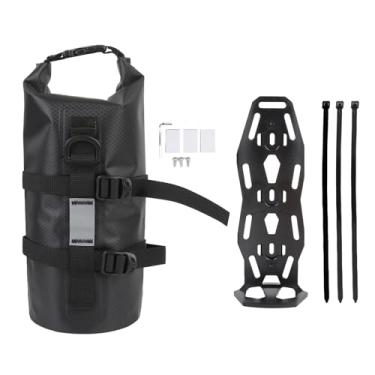 Imagem de Asixxsix Saco de Garfo de Bicicleta, Bolsa de Bicicleta Traseira à Prova D'água de 5l Com Tiras Refletidas e Suporte Fixo, Saco de Sela de Bicicleta de Bicicleta para Bicicletas