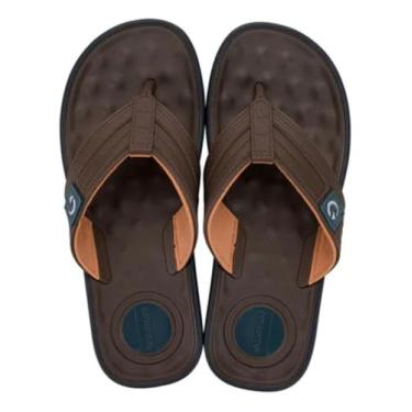 Imagem de Cartago, CHINELO DE DEDO MASCULINO CARTAGO 11859 ALABAMA Cor:Marron/Bege/Cinza;Tamanho:42