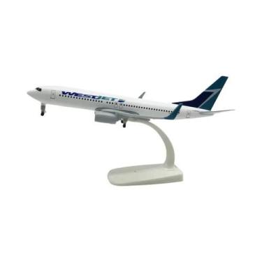 Imagem de Brinquedo De Avião De Metal Diecast B737 Série 20cm Com Rodas Para Men