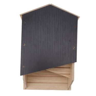 Imagem de Zerodis Kit de Casas de Bat de Morcego Ecologicamente Correto, Abrigo de Caixa de Madeira Artesanal de Madeira para Pátio de Jardim de Jardim