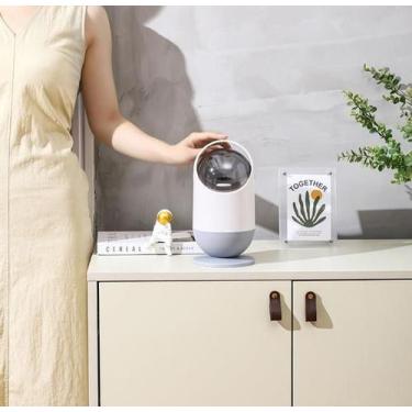 Imagem de Lixeira Anti Odor com Tampa Click para Banheiro Snel Home, Branco, úni