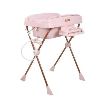 Imagem de Banheira De Bebê Com Trocador Burigotto Millenia + Moun Amour Rosa U