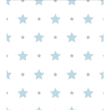 Imagem de Papel De Parede Treboli Estrelas Azuis 5841 - Rolo 10m X 0,53m