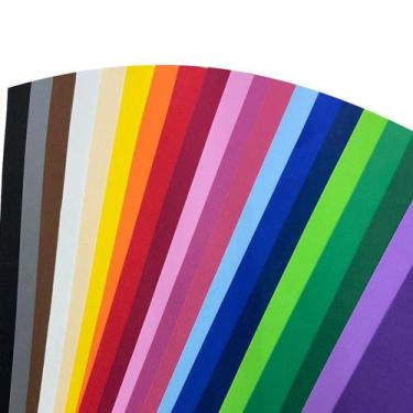Imagem de Kit com 100 Folhas de EVA Liso 40cm x 48cm - Leonora