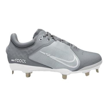 Imagem de Nike Chuteiras femininas Hyperdiamond 4 Elite Softball, Cinza lobo/branco/cinza claro, 39