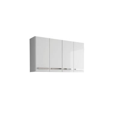Imagem de Armario Suspenso de Parede 4 Portas Branco Georgia Brienza Movelaria