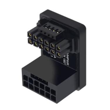Imagem de Adaptador Energia PCie 5.0 12vhpwr 16 Pinos Ângulo 180 Graus Para Placa De Video Gpu Vga 600w Modelo: Positivo