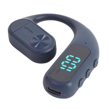 Imagem de Sanpyl Fones de Ouvido Sem Fio Bluetooth de Orelha única, V5.5 Fones de Ouvido Abertos Sem Fio Com Lóbulos e Ruídos Ocultando Microfone, Leve e Baixa Latência (Azul)