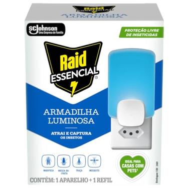 Imagem de Raid Armadilha Luminosa, 1 Aparelho e 1 Refil