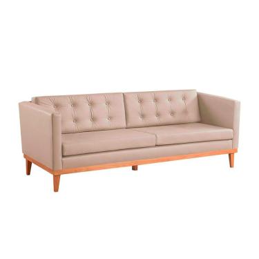 Imagem de Sofá 3 Lugares Expert Revestimento Sintético Marfim