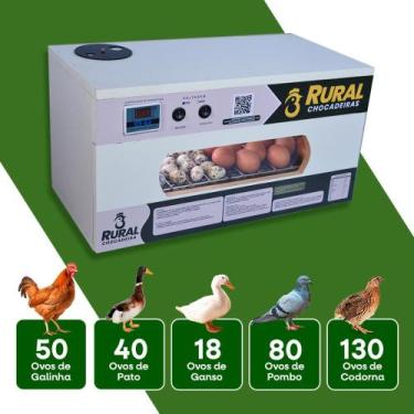 Imagem de Chocadeira De Ovos 50 A 55 com Rolagem Automática e Ovoscópio, APP de 