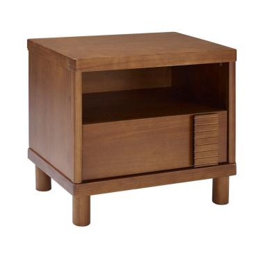 Imagem de Mesa de Cabeceira 1 Gaveta 60cm X 65cm Cairo Amendoa