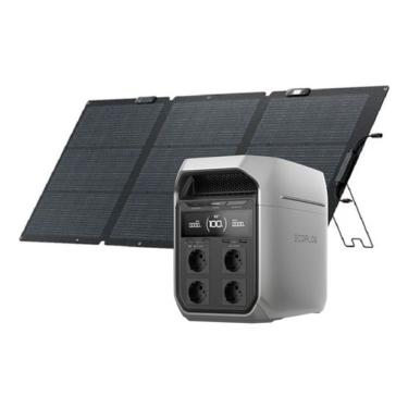 Imagem de Kit Ecoflow Gerador Delta 3 Plus 1800w 220v + Painel 110w