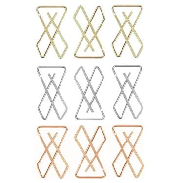 Imagem de VAMA Broches e alfinetes femininos para Hijab Dupatta Pallu Scrafs X Clip On Sari Pin para mulheres, Standard, Metal, Sem Pedra Preciosa