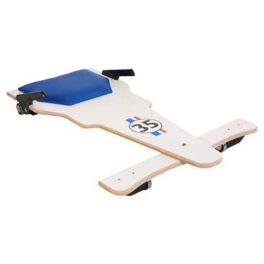 Imagem de Carrinho de Rolimã F1 Branco 35 em MDF - Multidecor