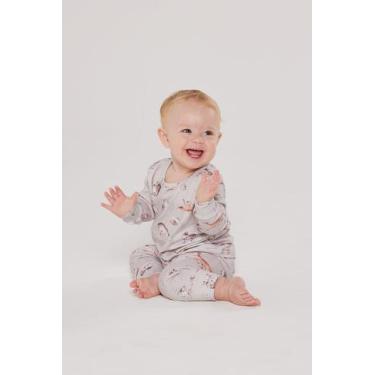 Imagem de Pijama Infantil Pele De Pêssego Selva - Praqnome, Cinza, 04