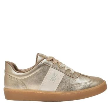 Imagem de Tênis Via Marte Feminino Casual 213-010 Dourado/creme