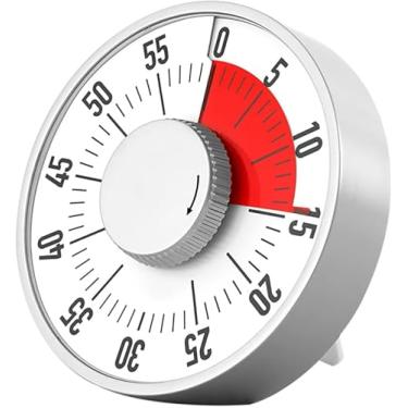 Imagem de Cronômetro, Temporizador de Cozinha de 60 Minutos, Pomodoro Timer, Timer Cozinha, Cronômetro Digital, Temporizador | Ferramenta de Gerenciamento de Tempo para Professores E Adultos