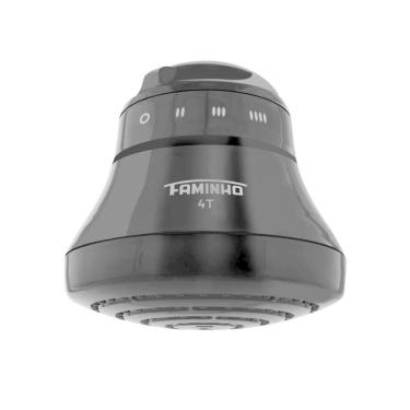 Imagem de Chuveiro Elétrico com Cano Fame Faminho 4 Temperaturas 6800 Watts, Preto - 220 Volts