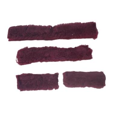 Imagem de RNXRZANK 4x Tubos de Reposição para de Cabresto de Cavalo Que Oferecem Conforto E Proteção, Vermelho Escuro